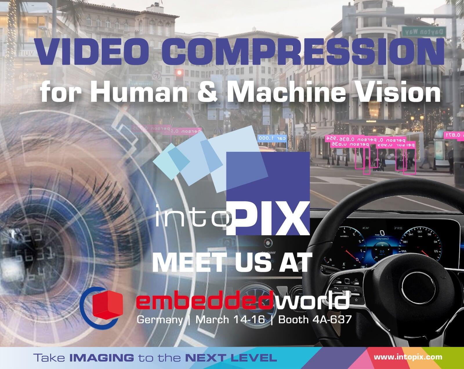intoPIX 展示其用於人類和機器視覺的創新圖像處理和壓縮解決方案 Embedded World 2023